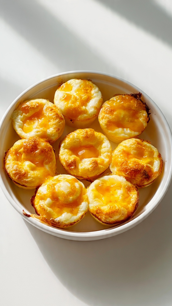 Hot Honey Cheddar Egg Cups