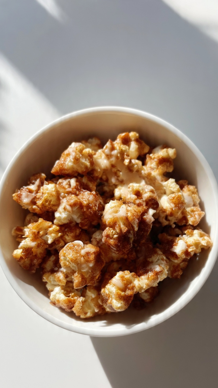 Cinnamon Bun Popcorn