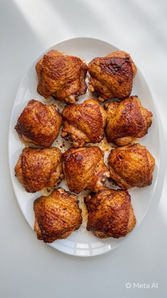 Crispy Baked Chicken Thighs