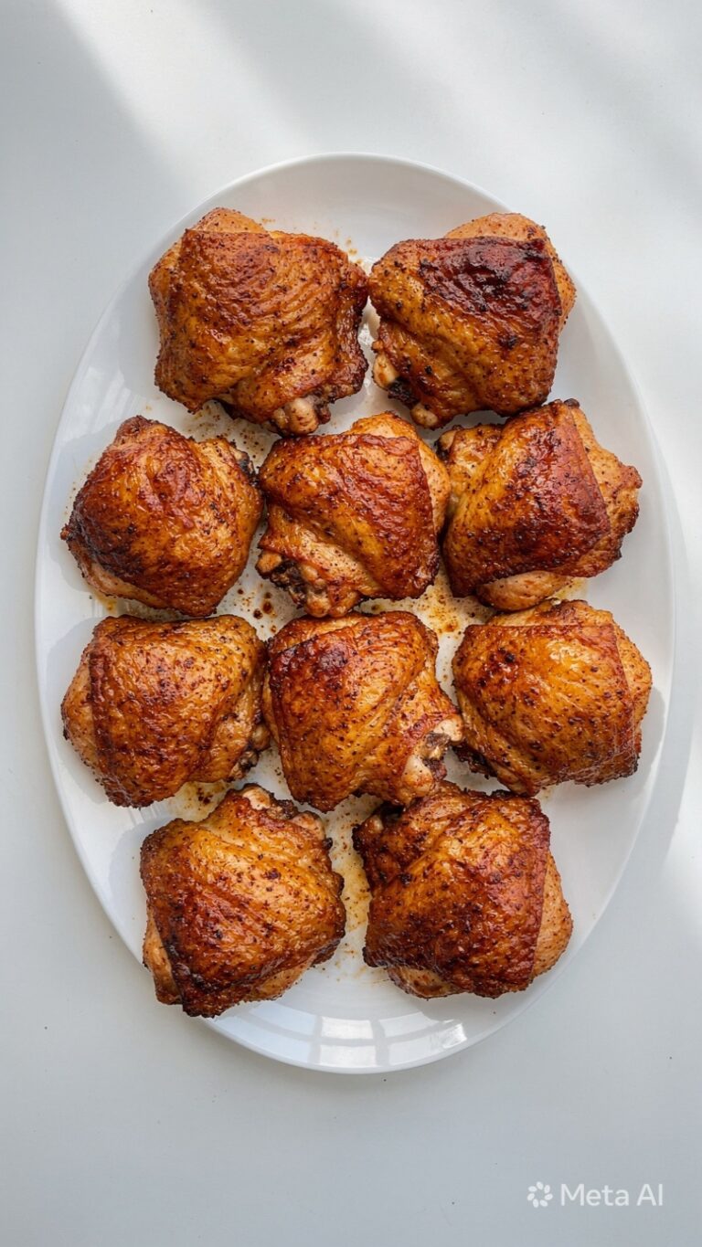 Crispy Baked Chicken Thighs