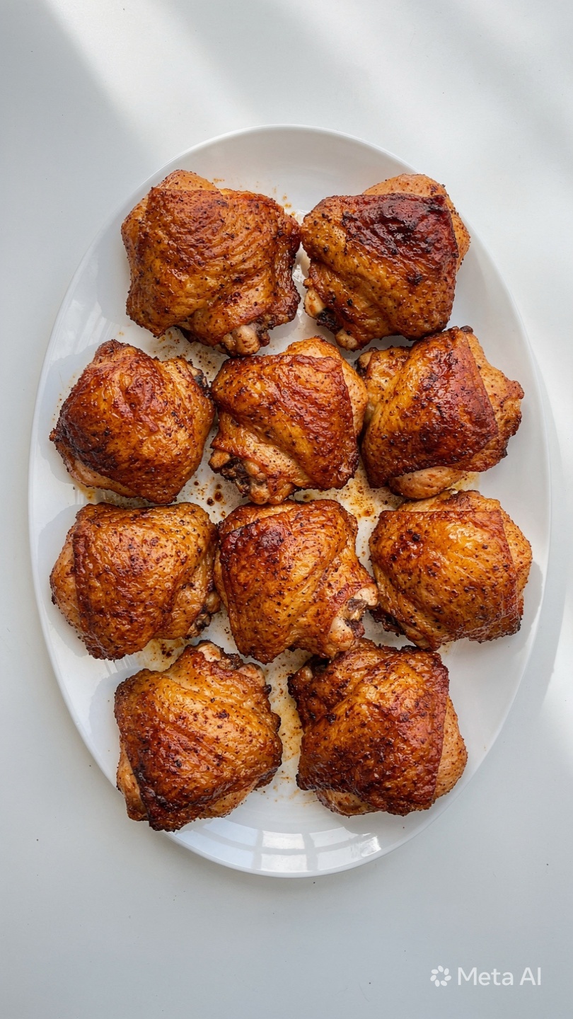 Crispy Baked Chicken Thighs