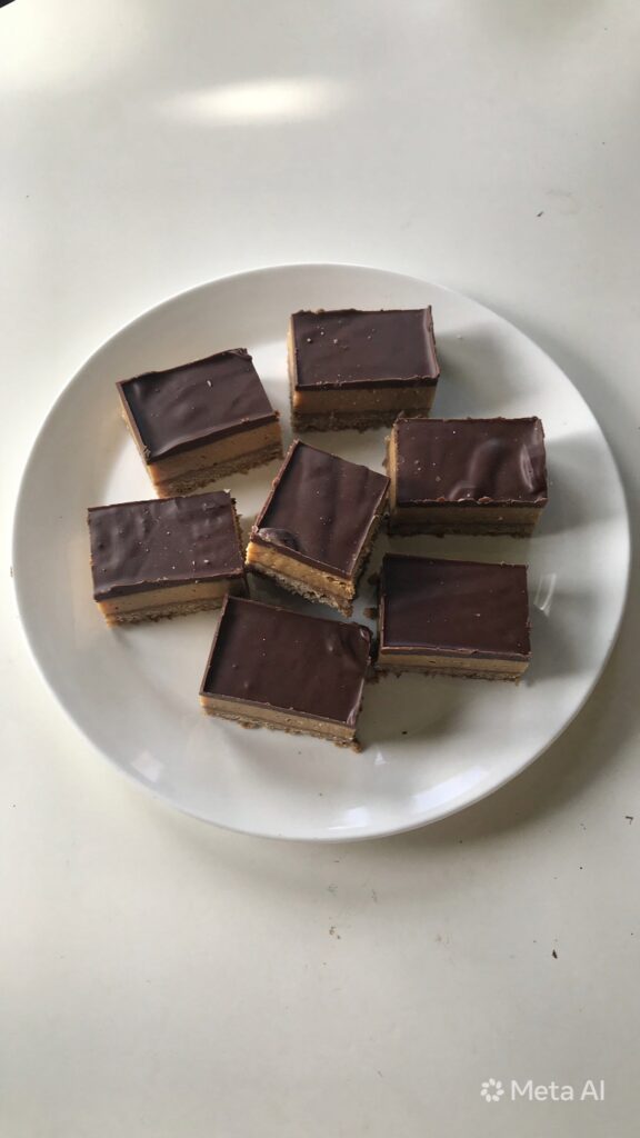 No Bake Almond Butter Twix Bars