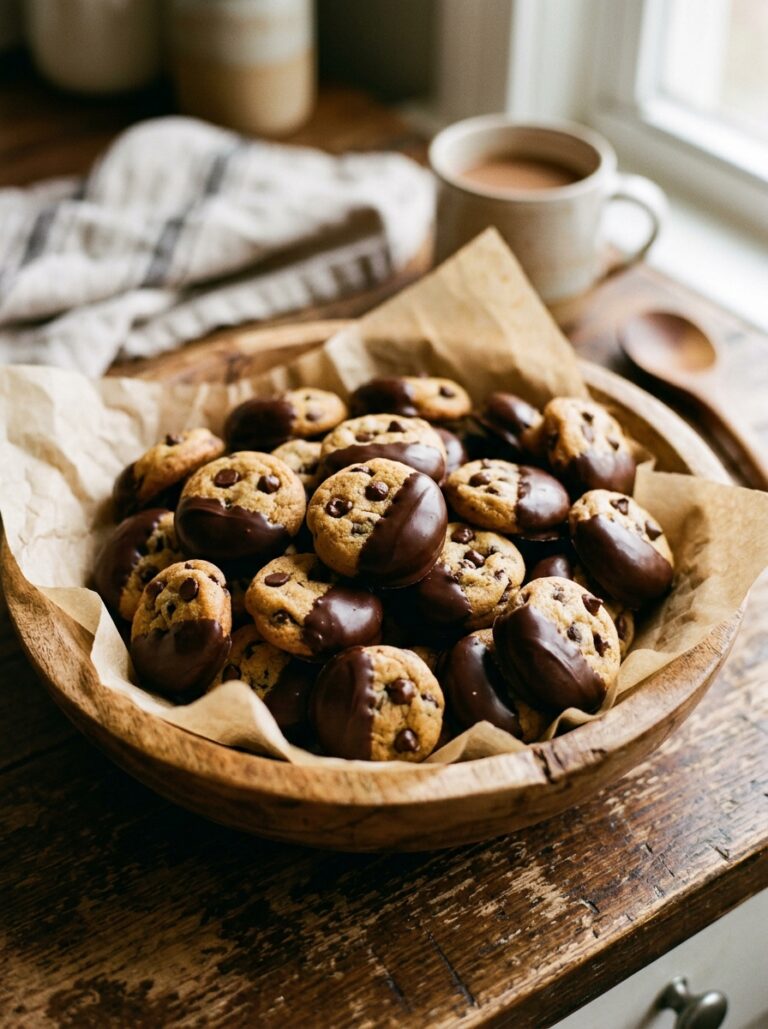 Milk Chocolate Dipped Cookie Bites