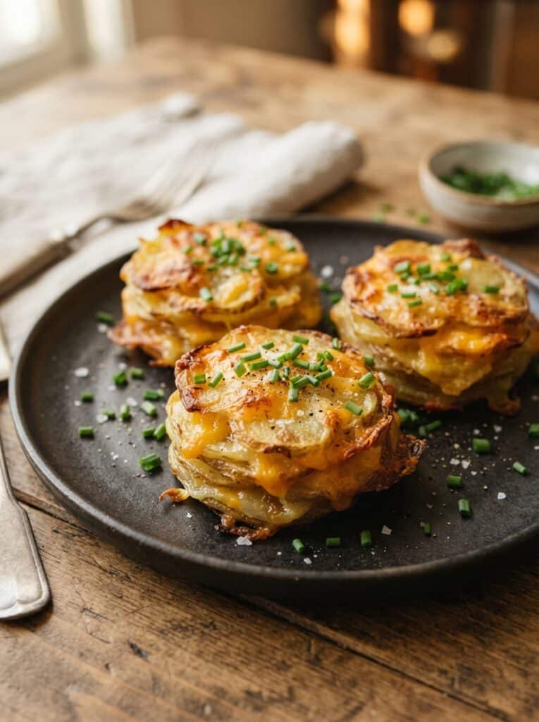 Cheesy Potato Stacks